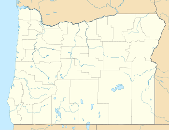 Mapa konturowa Oregonu