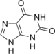 Chemical structure of xanthine