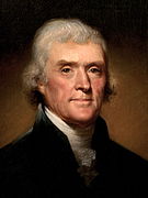 President Thomas Jefferson uit Virginia Democratisch- Republikeinse Partij