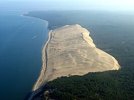 Luchtfoto van de Dune du Pilat