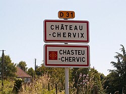 Skyline of Château-Chervix