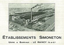 Ets Simoneton-Le Raincy