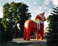 The Dala horse in Minot, North Dakota