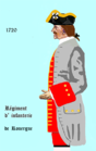 régiment de Rouergue de 1720 à 1734