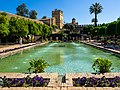 In the gardens of the Alcázar de los Reyes Cristianos in Córdoba, Andalusia