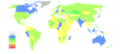 Map of countries by article class