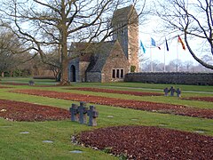 Le cimetière militaire allemand à La Chapelle-en-Juger.