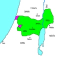 Reino Hasmoneu em 142-135 a.C. sob Simão Macabeu