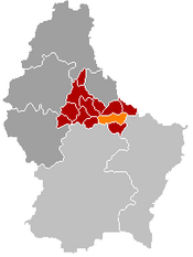 Localização de Ermsdorf em Luxemburgo