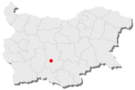 Position of Plovdiv in Bulgaria