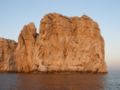 El cap de la Caça vist des de l'oest al capvespre