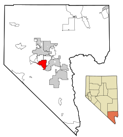 Letak Enterprise di Clark County, Nevada