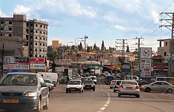 A street scene in Kafr Yasif, 2006