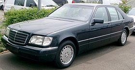 Mercedes W140 S320 του 1996 - 1998, με αισθητήρες υπερήχων Parktronic εμπρός και πίσω.