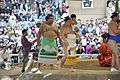 靖国神社奉納大相撲 土俵入り（2017年4月17日撮影）