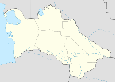 Carte des aéroports du Turkménistan