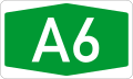 A6 motorway shield