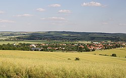 Pohled na Křenovice od severozápadu