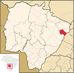 Location in Mato Grosso do Sul state