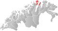 Nordkap kommunes beliggenhed