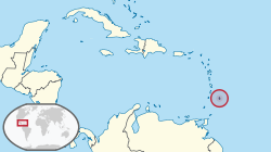 Location of Barbados