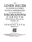 De lineis rectis se invicem secantibus statica yapısı, 1678