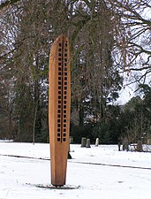 Houten sculptuur te Wadersloh (Gordon Brown)