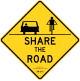 New York City share the road sign.