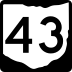 State Route 43 marker