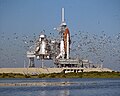 Atlantis on its launchpad