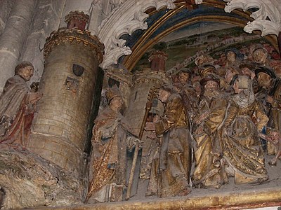 Bajorrelieve de la leyenda de San Fermín en la Catedral de Amiens (1)