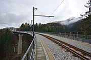 ムター橋（Mutterer Brücke）は2017年に新橋梁へ建て替えられた （2017年撮影）