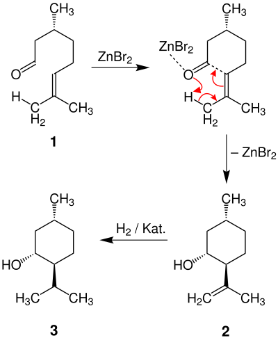 synthesis of menthol