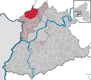 Poziția ortsgemeinde Welschbillig pe harta districtului Trier-Saarburg