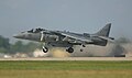 USMC AV-8B Harrier II jump-jet fra 1980'erne og fremefter.