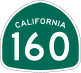 State Route 160 marker