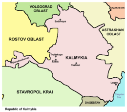 Repubblica di Calmucchia – Mappa