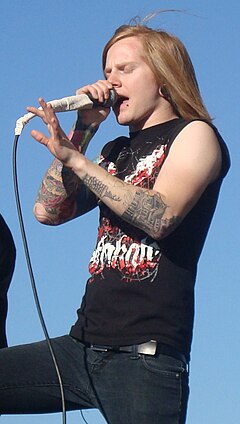 Michael Jagmin performing with A Skylit Drive