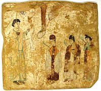 Fresco of Palm Sunday from Qocho