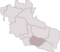 Location of Szombierki within Bytom.