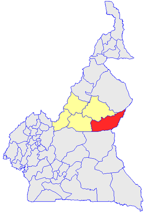 Department location in Cameroon