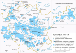 Principato di Ansbach - Localizzazione