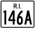 Route 146A marker