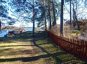 Strandområdet.