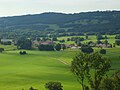 Vue de Courtetain depuis le sud de la commune.