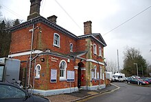 Photograph showing the exterior of Wadhurst station.