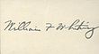 Signature de William F. Whiting