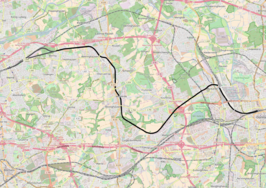 Spoorlijn Herne - Dortmund op de kaart