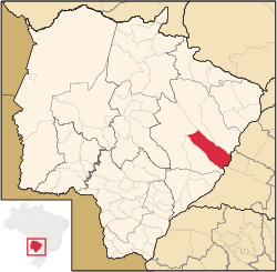 Location in Mato Grosso do Sul state