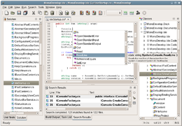 Screenshot di MonoDevelop